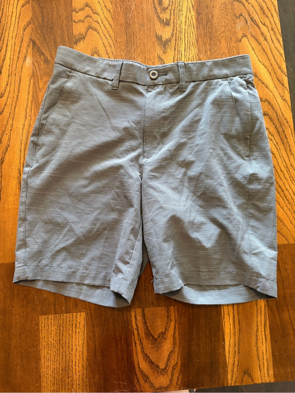 Apt. 9 Light Slate Gray Flat-Front Shorts
